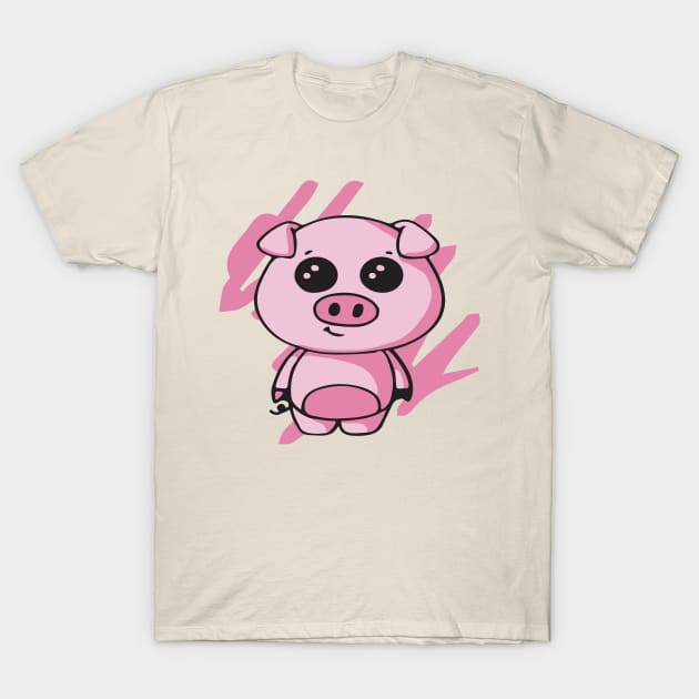 Squiggles - Baby Piglet T-Shirt by madmonkey